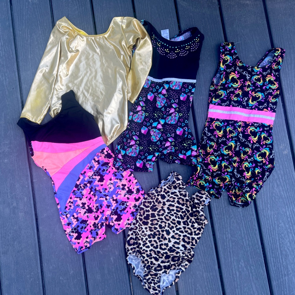 Girls 6 6x 6/7 Leotards Gymnastics Dance